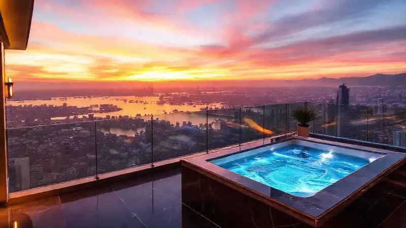 Un lujoso ático ofrece vistas espectaculares